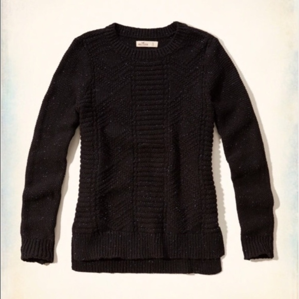Navy chunky knit sweater